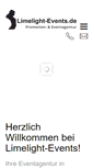 Mobile Screenshot of limelight-events.de